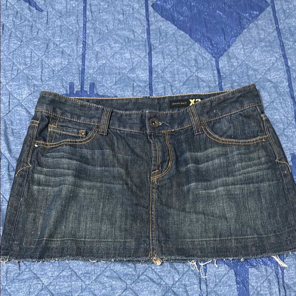 Denim Mini Skirt - Classic Blue